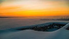 Zimowy wschód słońca nad jeziorem Dargin i... -27 stopni - zdjęcie 54