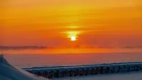 Zimowy wschód słońca nad jeziorem Dargin i... -27 stopni - zdjęcie 47