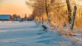 Zimowy wschód słońca nad jeziorem Dargin i... -27 stopni - zdjęcie 44