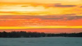 Wschód słońca w okolicach Sztynortu, zima 2021 - zdjęcie 16