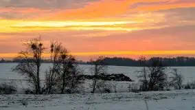 Wschód słońca w okolicach Sztynortu, zima 2021 - zdjęcie 24