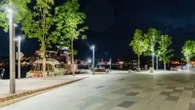 Nocne Mikołajki, Wioska Żeglarska i część promenady - zdjęcie 17