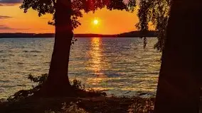 Zachód słońca nad jeziorem Dejguny, lipiec 2021 r. - zdjęcie 4