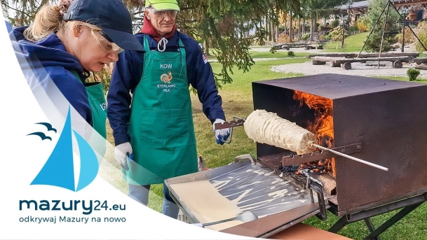 Kręcenie sękacza w Bocianim Gnieździe, październik 2022