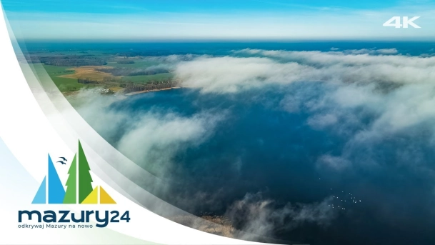 Mazurskie przedwiośnie, słońce i mgły, 4K