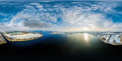 Jezioro Szymoneckie i wejście do kanału Szymońskiego