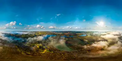 Jezioro Wersminia, Martiański, Iławki oraz jesienne mgły