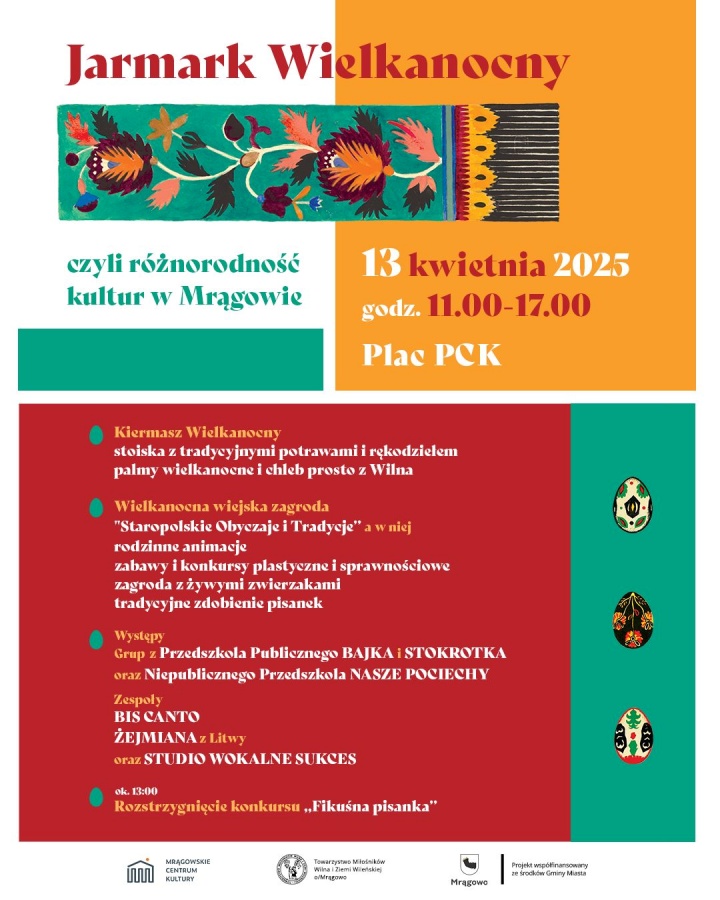 Warto odwiedzić Jarmark Wielkanocny w Mrągowie