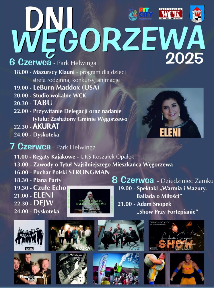 Dni Węgorzewa 2025 – wielkie święto muzyki, sportu i kultury na Mazurach