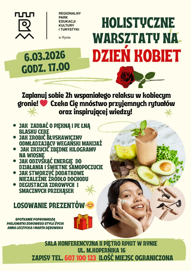 Dzień Kobiet na Mazurach. Warto skorzystać z dwóch wydarzeń w Szczytnie i w Rynie