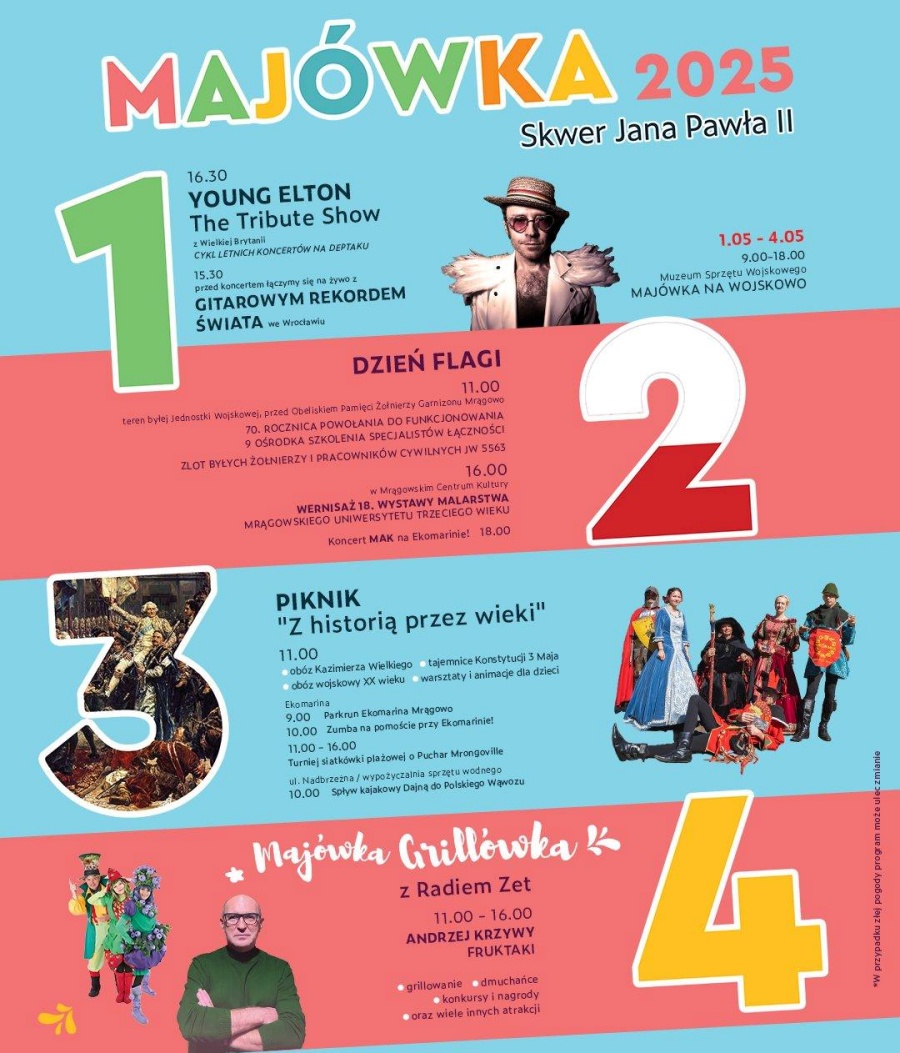 Majówka w Mrągowie na Mazurach. Co będzie się działo?