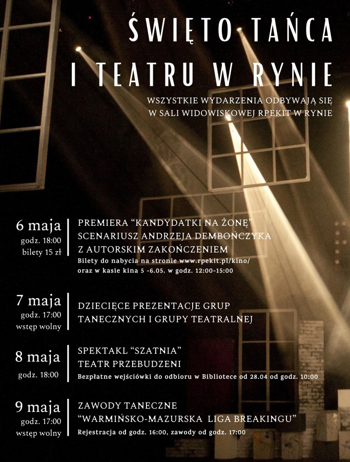 Święto Tańca i Teatru w Rynie na Mazurach